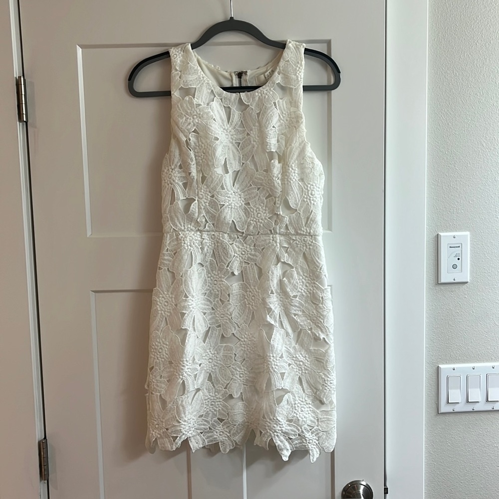 Astr The Label white fitted dress